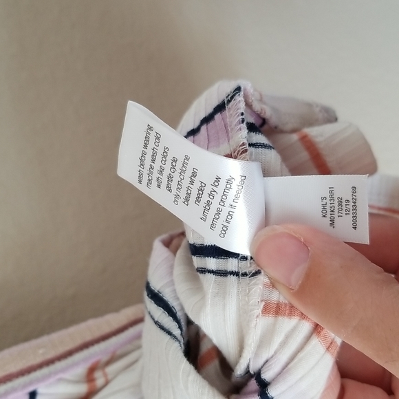 Mudd Striped Tank Crop Halter Top - Picture 5 of 6